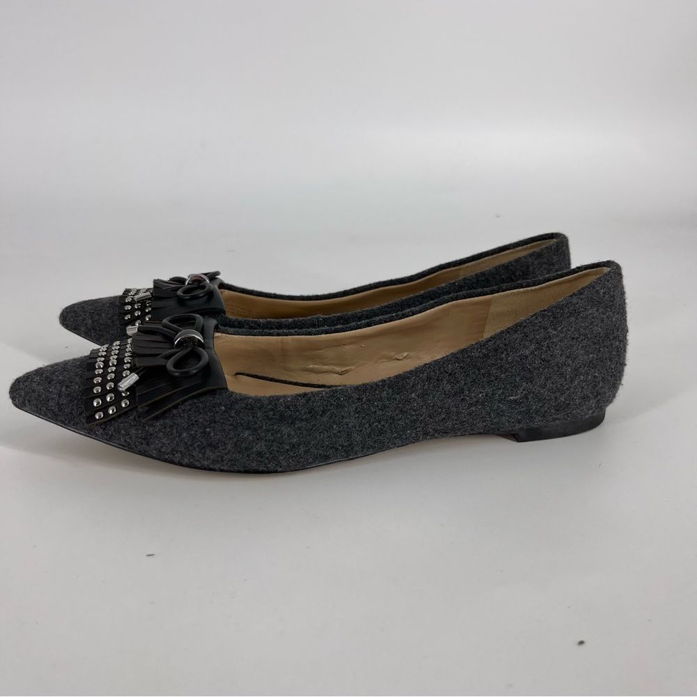 Karl Lagerfeld Paris Flat Shoes Women’s 7 MGrey Pointed Toe Low Top Formal Dress
